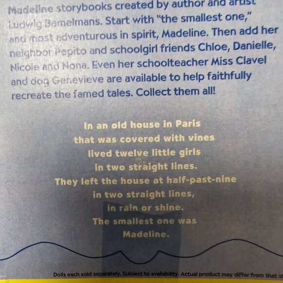New FAO Schwarz Bag Exclusive Rare Madeline 8" Doll Gift - Picture 7 of 9